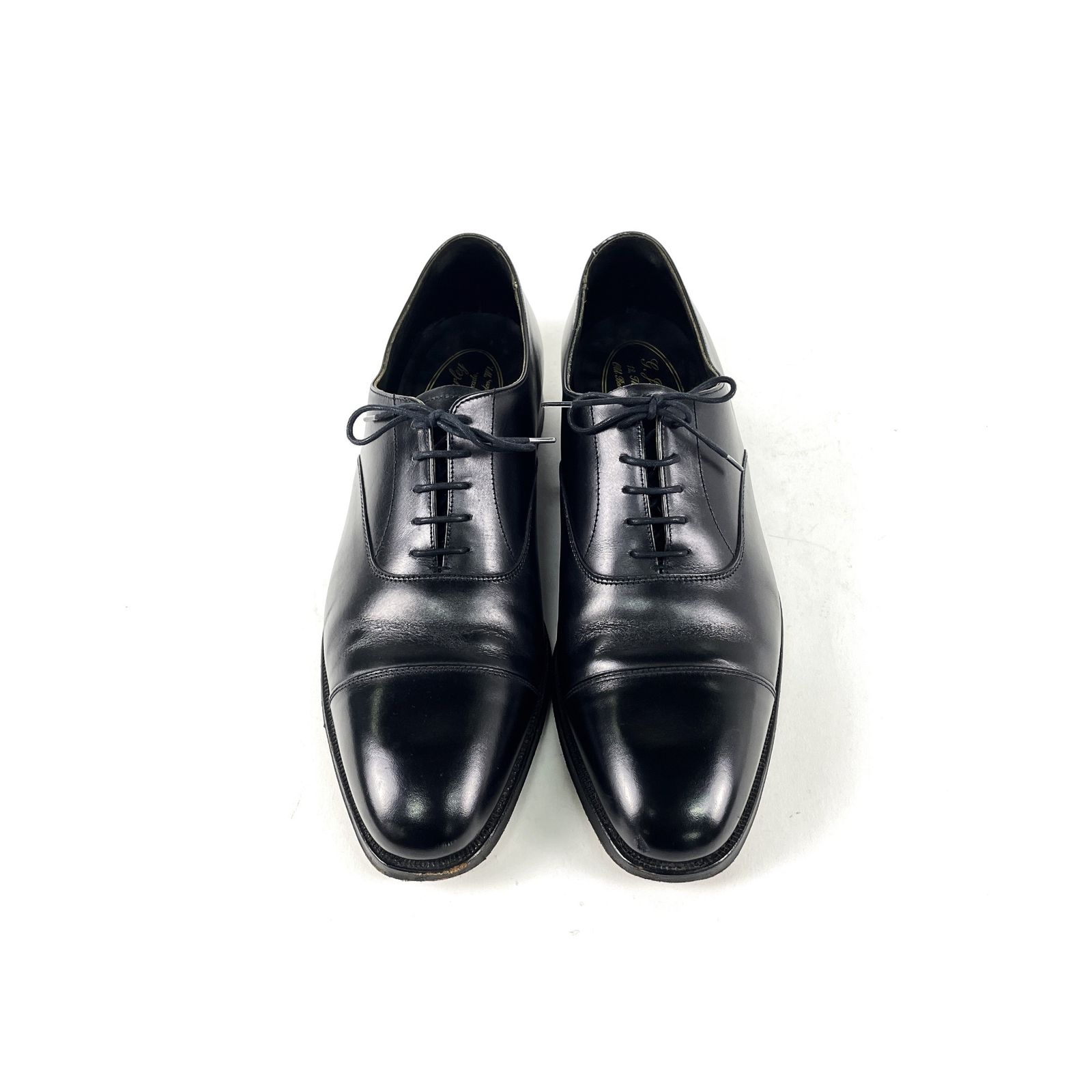 GEORGE CLEVERLEY ジョージクレバリー 8401L12 ストレートチップ レザービジネスシューズ 革靴 サイズUK9.5 Eワイズ ブラック