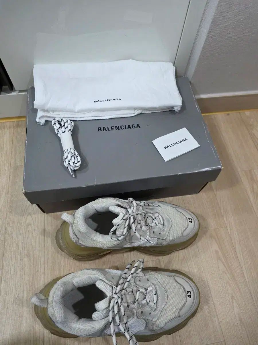 バレンシアガ トリプルS クリアソール 43 フルセット