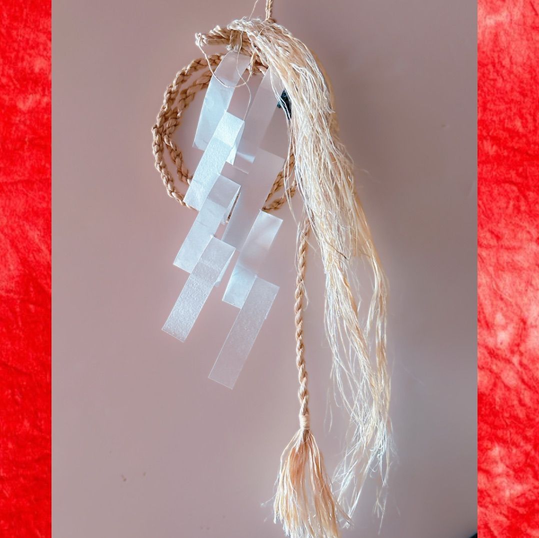 龍神しめ縄】精麻×藍染め｜魔除け・浄化・開運の神聖な祈り飾り - メルカリ