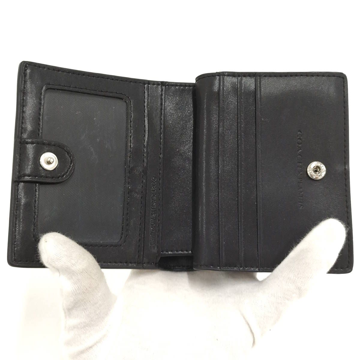 COACH 二つ折り財布 スヌーピー コラボ シグネチャー コンパクトウォレット ベージュ系 PVC レザー C 4591