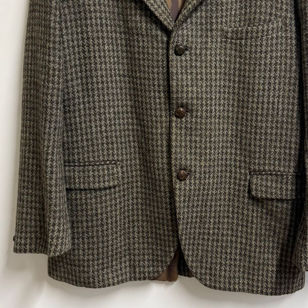60's〜 Harris Tweed ハリスツイード ウールジャケット 千鳥格子