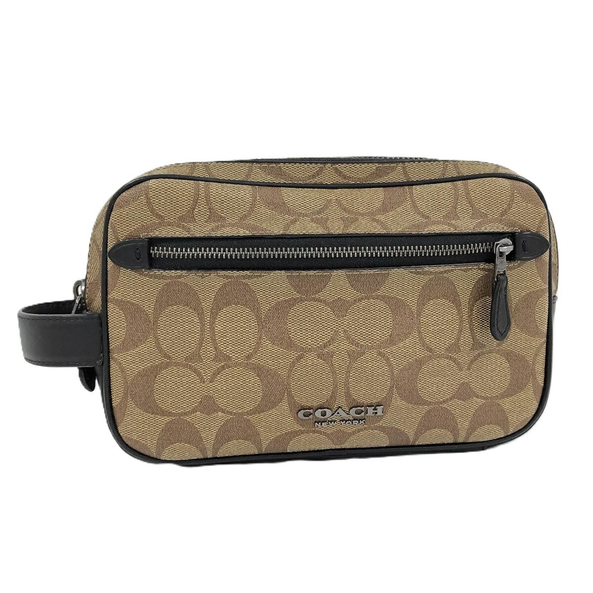 COACH セカンドバッグ シグネチャー PVC ブラウン系 78674