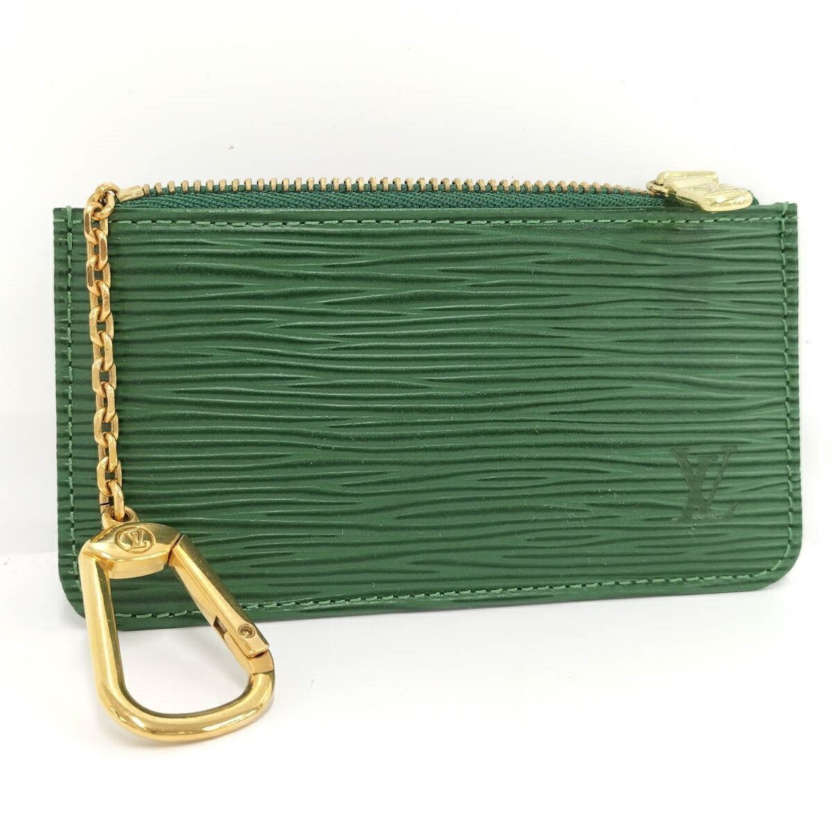 LOUIS VUITTON ポシェット クレ キーリング付き コインケース エピ ボルネオグリーン M 63804