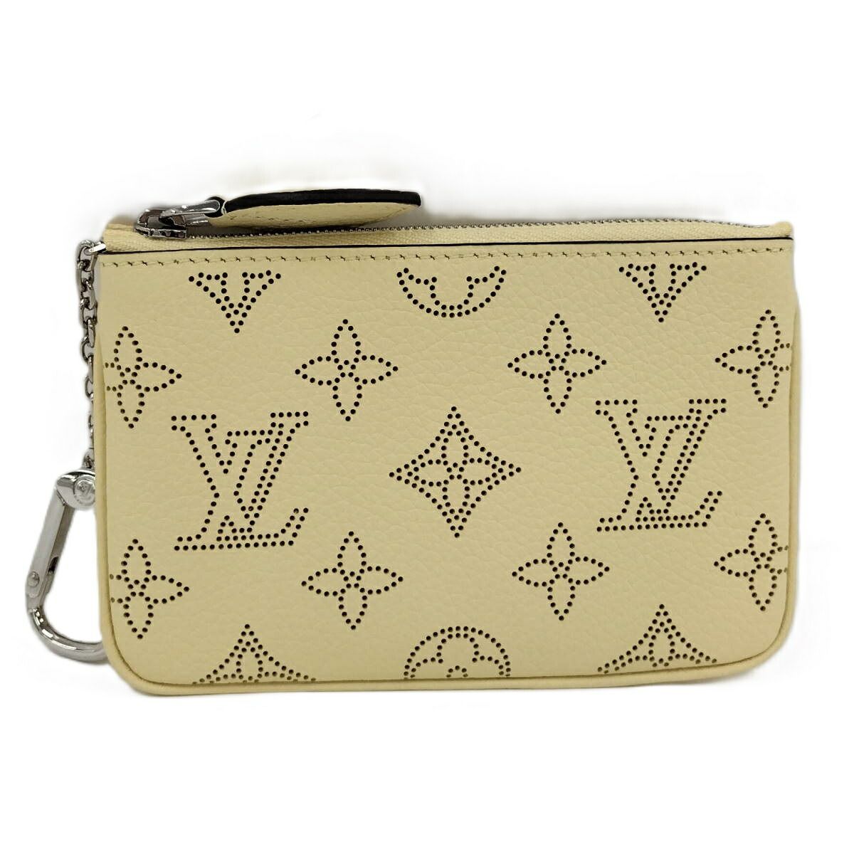 LOUIS VUITTON ポシェット クレ コインケース モノグラム マヒナ レザー バナナ イエロー系 M81516