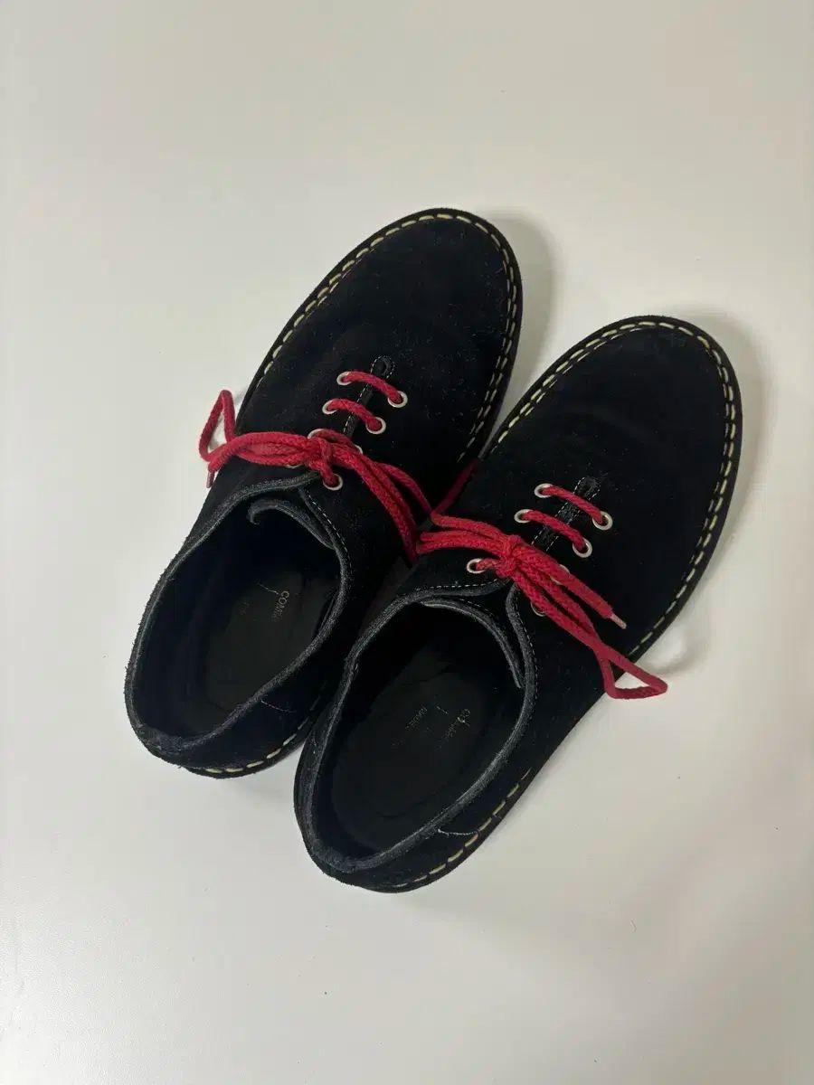 コム デ ギャルソン オム スウェード スティッチ シューズ