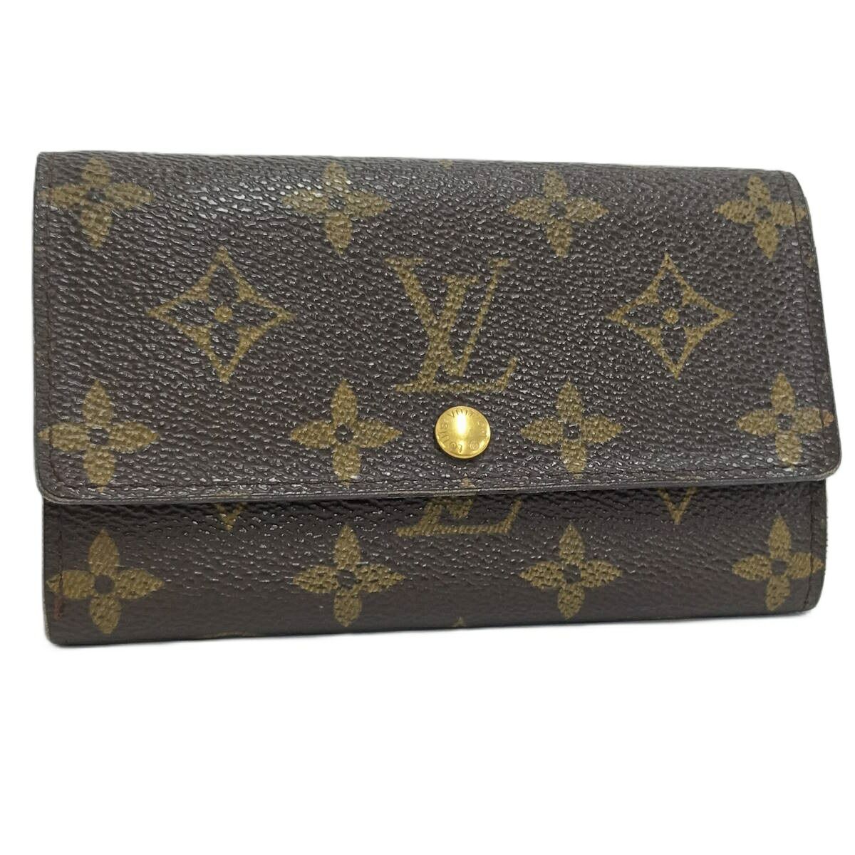 LOUIS VUITTON 二つ折り財布 ポルトモネ ジップ モノグラム M61735