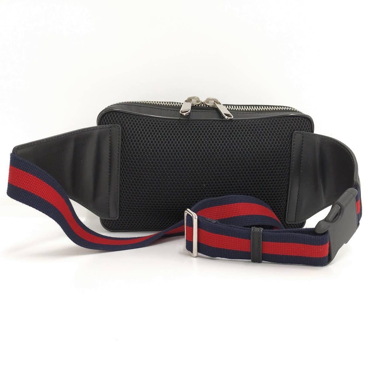 GUCCI ベルトバッグ ウエストバッグ GGスプリーム PVC レザー ブラック系 474293