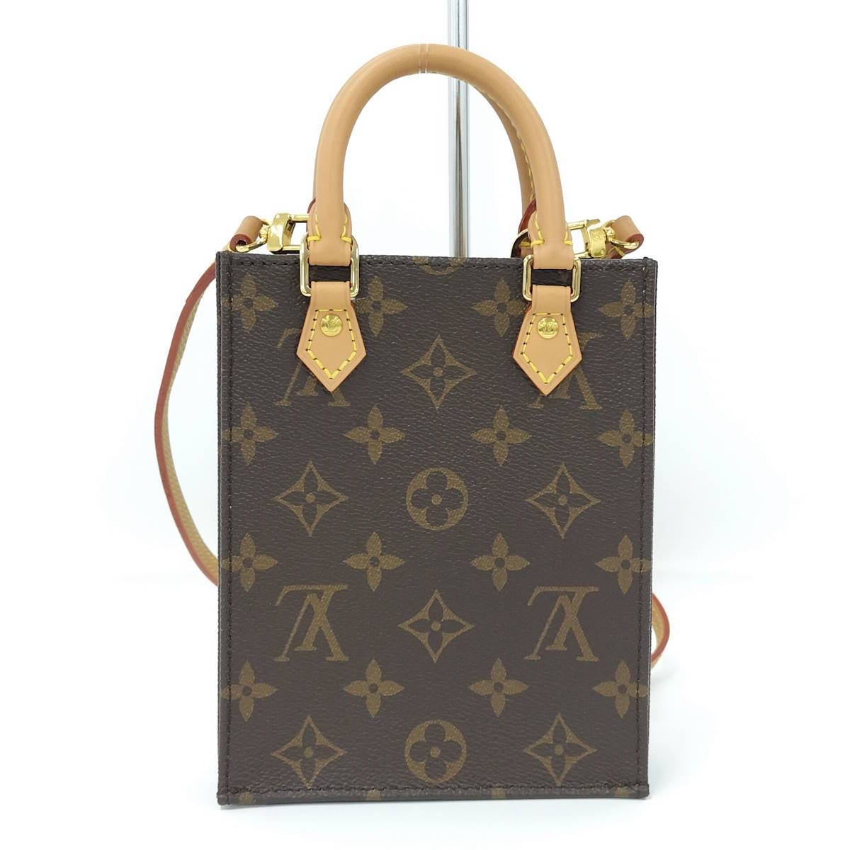 LOUIS VUITTON 2WAY ショルダーバッグ プティット サックプラ モノグラム M69442
