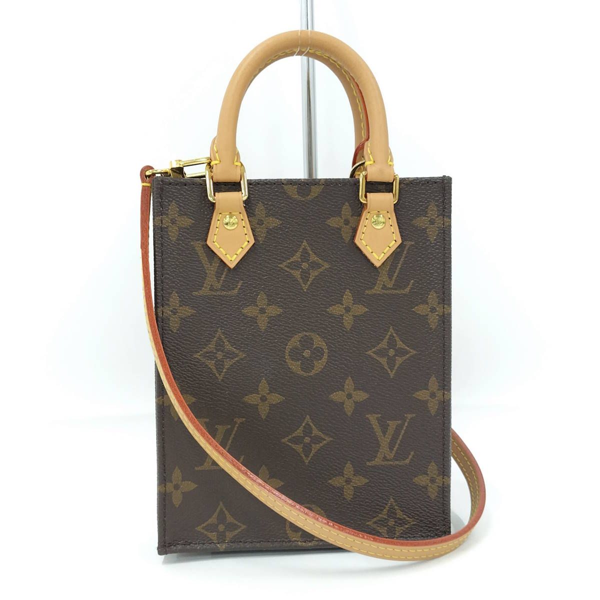 LOUIS VUITTON 2WAY ショルダーバッグ プティット サックプラ モノグラム M69442