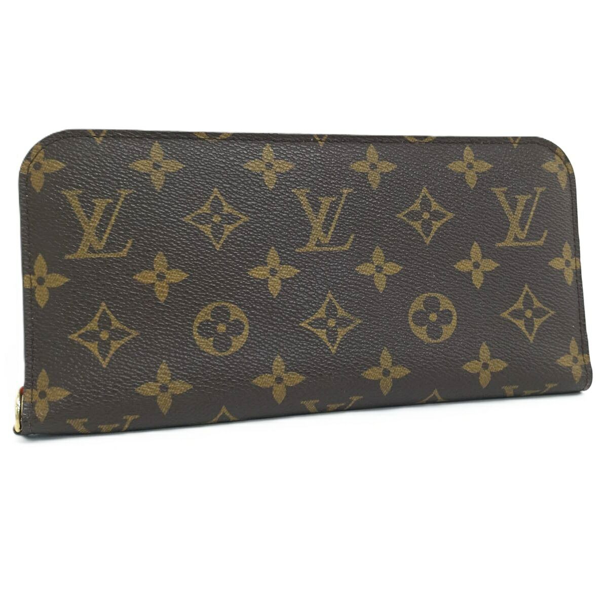 LOUIS VUITTON ポルトフォイユ アンソリット 二つ折り長財布 モノグラム オランジュ M61989