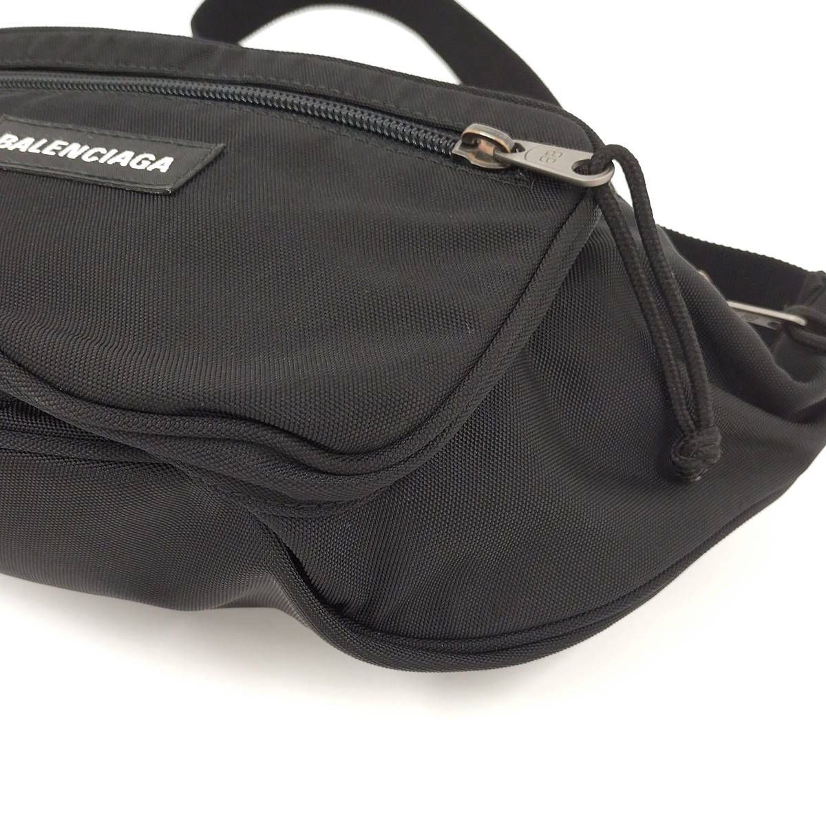  ウエストバッグ ロゴ ナイロンキャンバス ブラック 482389 ボディバッグ ウエストポーチ バッグ
