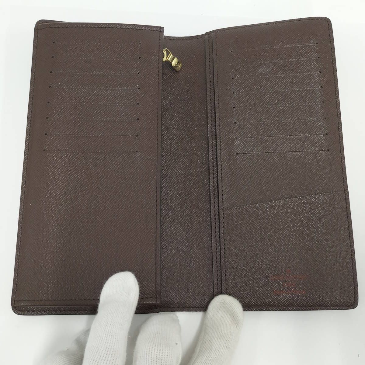 LOUIS VUITTON ポルトフォイユ ブラザ 二つ折り長財布 ダミエ エベヌ Ｎ60017