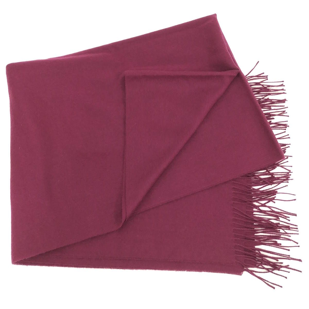 Yves Saint Laurent マフラー ウール100％ パープル イヴサンローラン