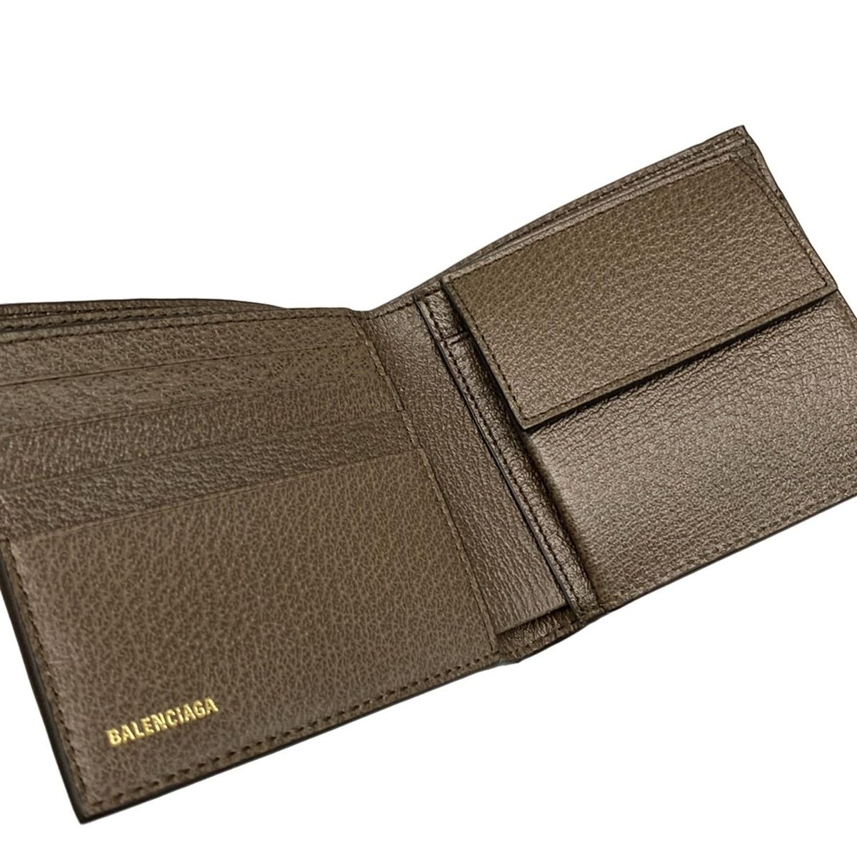 BALENCIAGA(バレンシアガ) 2つ折り財布美品 - 680403 ベージュ GUCCI