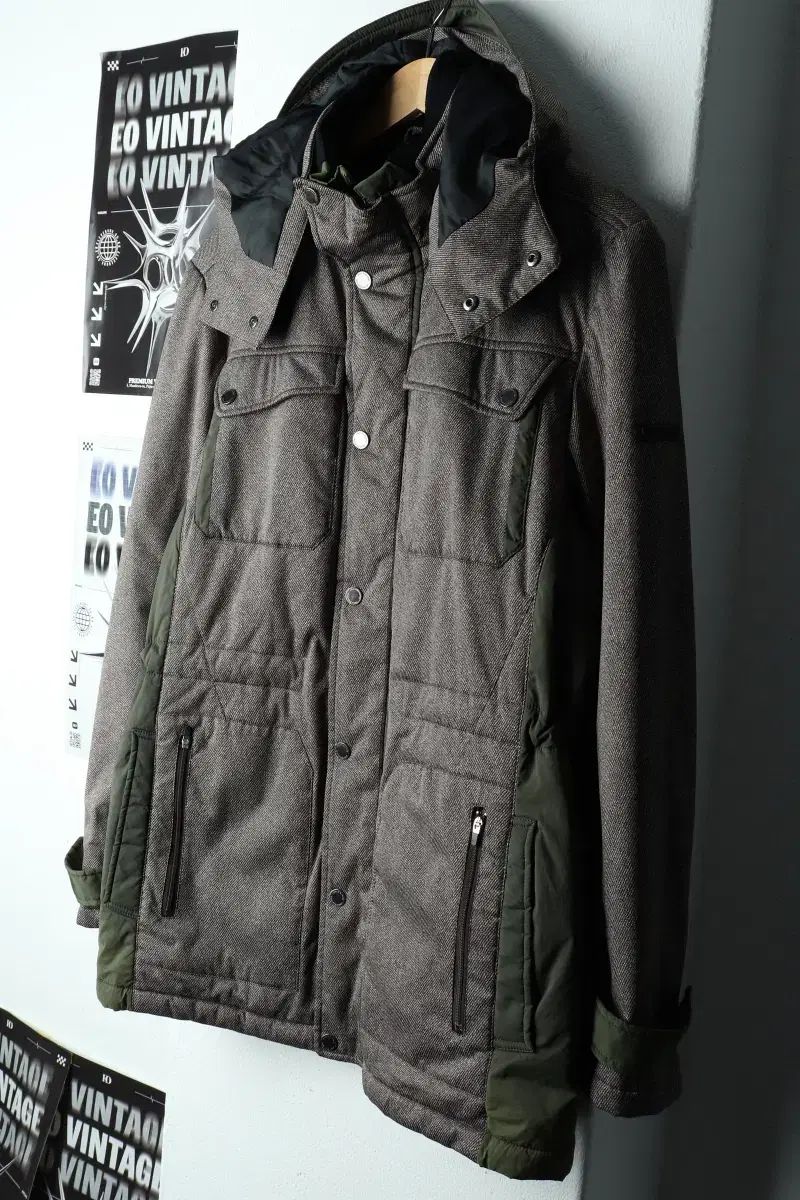 M マンシングウェア ダウン アウター ジャケット ゴルフ ブラウン スクール-15D04