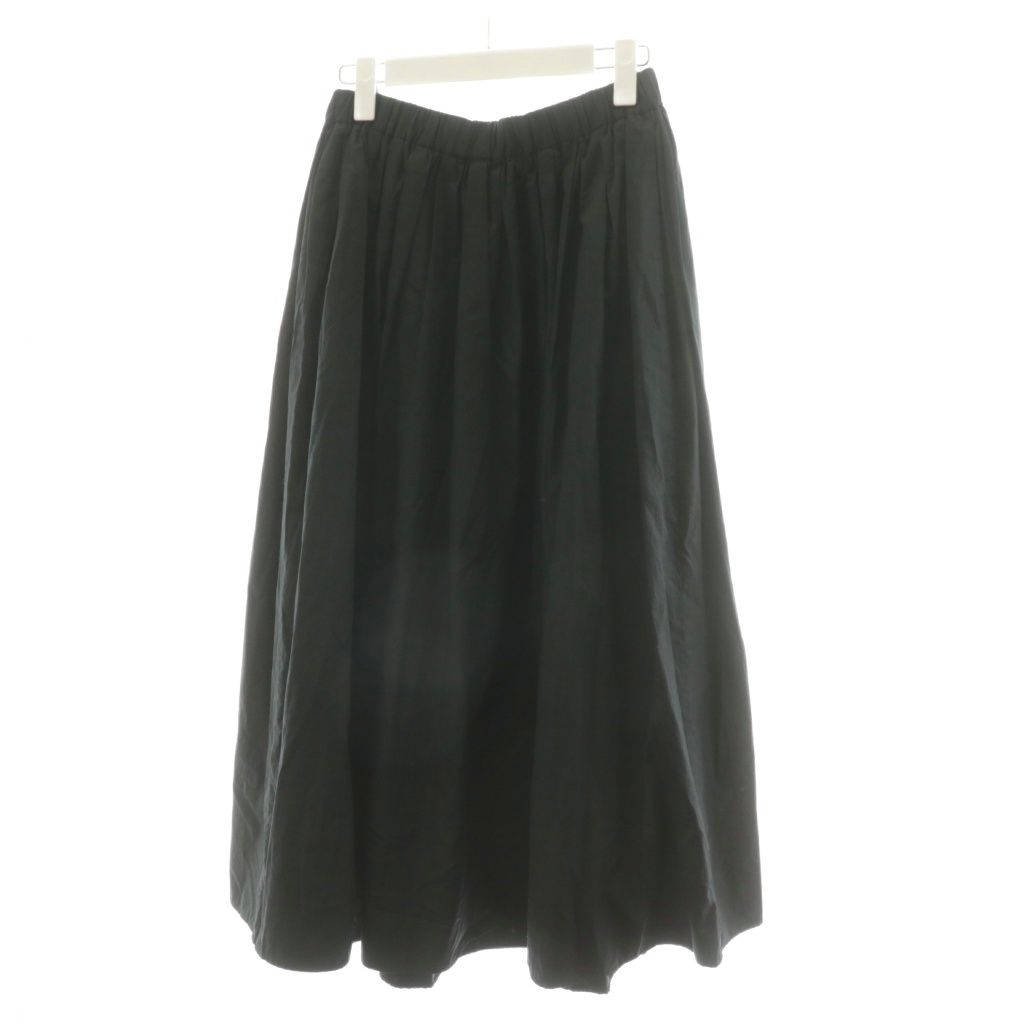 ドゥーズィエムクラス CLASSE エブリデイアイライク I LIKE フ スカート ミモレ ロング コットン 黒 ブラック AN 46