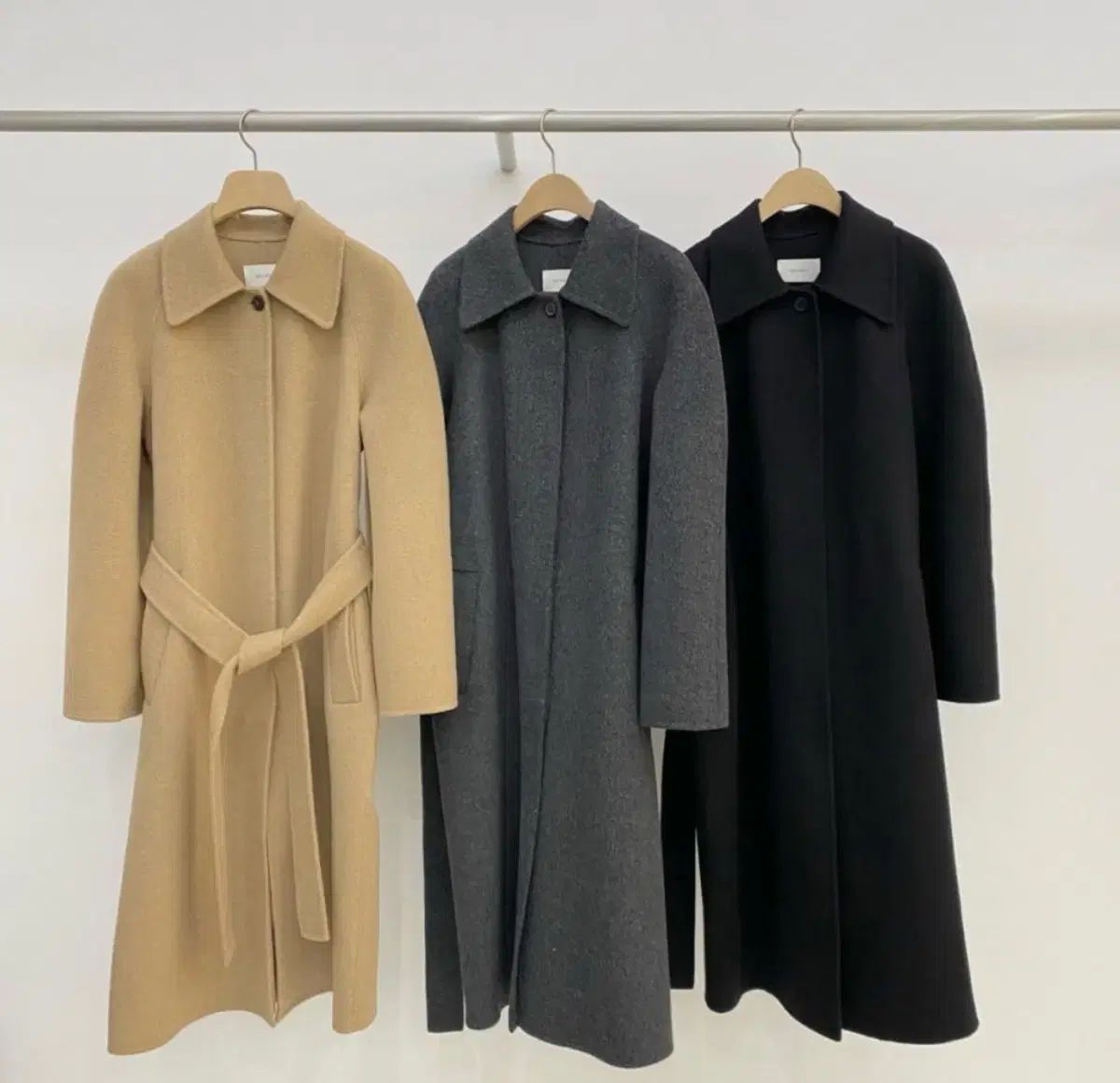 ギャラリー ハンドメイド ウール ロングコート ベージュ