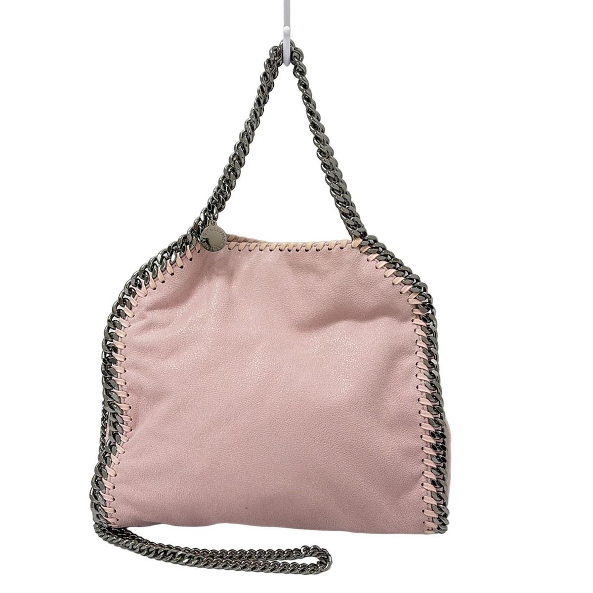 ステラマッカートニー ショルダーバッグ ファラベラ ミニ トート 371223 W8675 ライトピンク×シルバー チェーンショルダー 2way