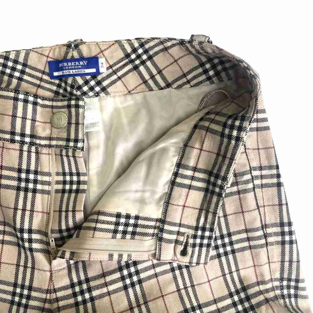 BURBERRY　バーバリー　ブルーレーベル　ノバチェック　パンツ　38 BURBERRY バーバリー ブルーレーベル ノバチェック ウールパンツ 38