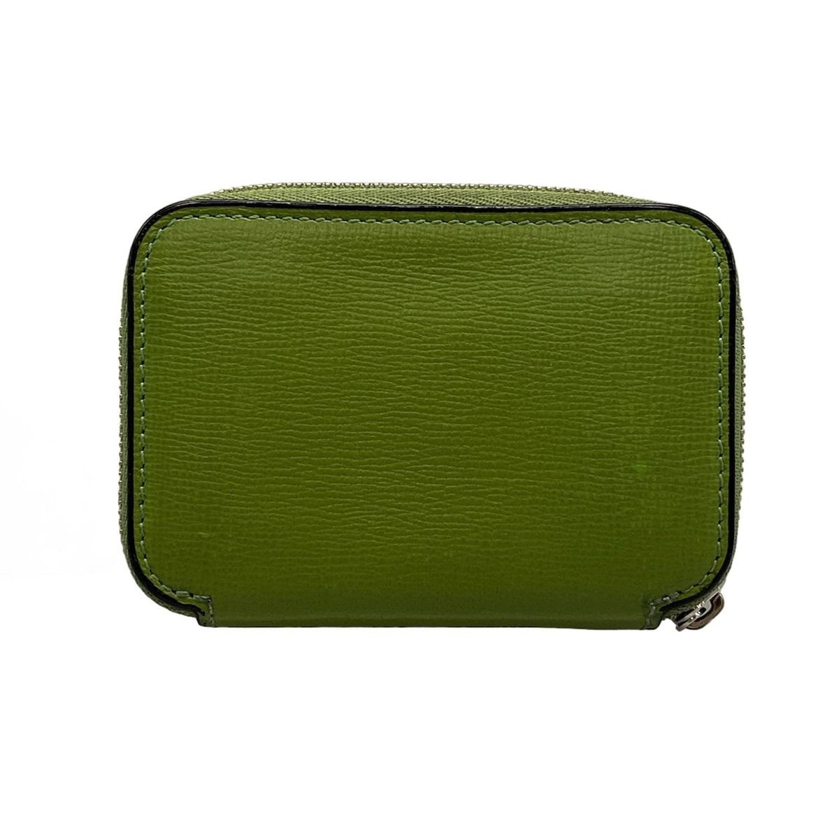 Valextra ヴァレクストラ コインケース - ライトグリーン ラウンドファスナー レザー