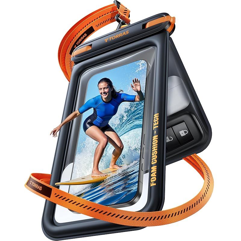 新品】 TORRAS スマホ 防水ケース【国際 IP68 認証・お風呂小物収納