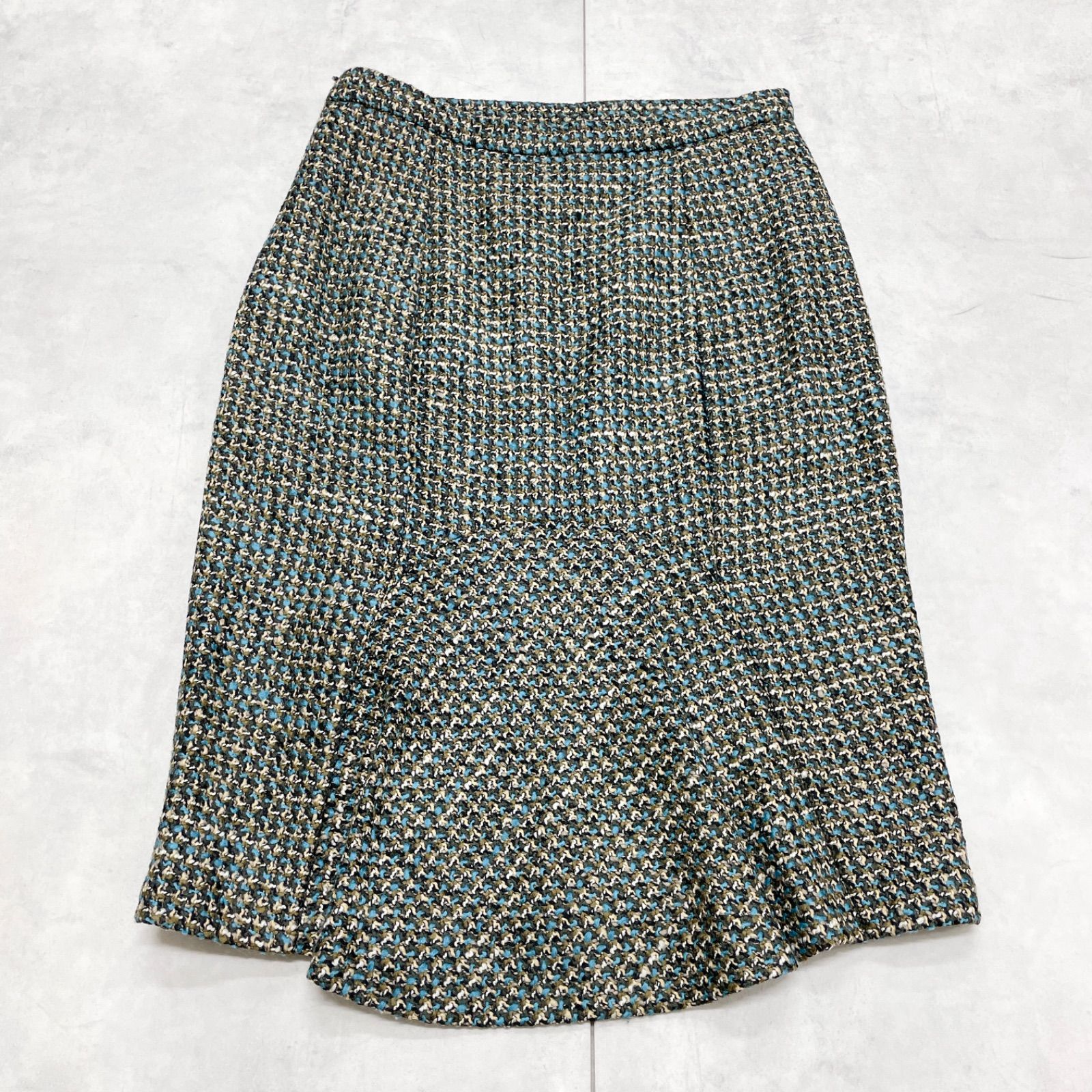 マックスマーラ イタリア製 ツイード スカートスーツ セットアップ