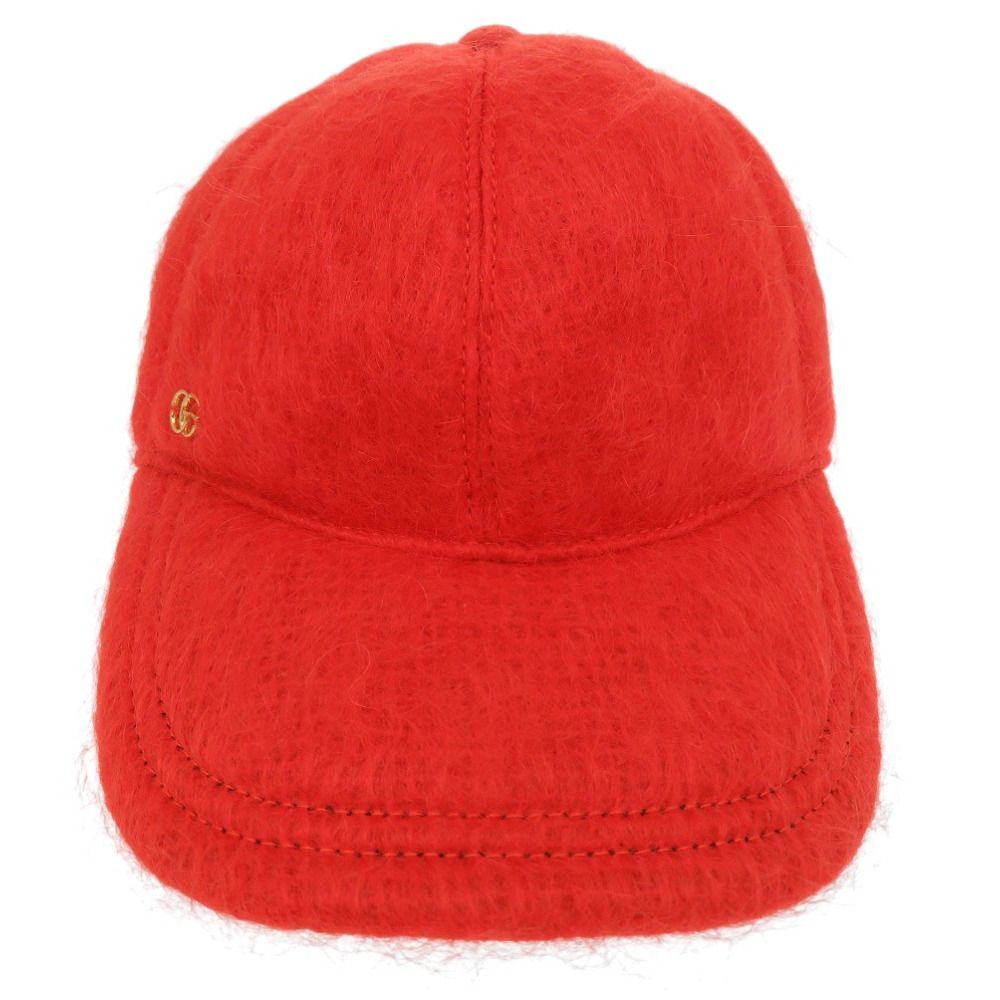 グッチ GGマーモントベースボールキャップ 729349 帽子 ウール モヘア レッド 0709 GUCCI
