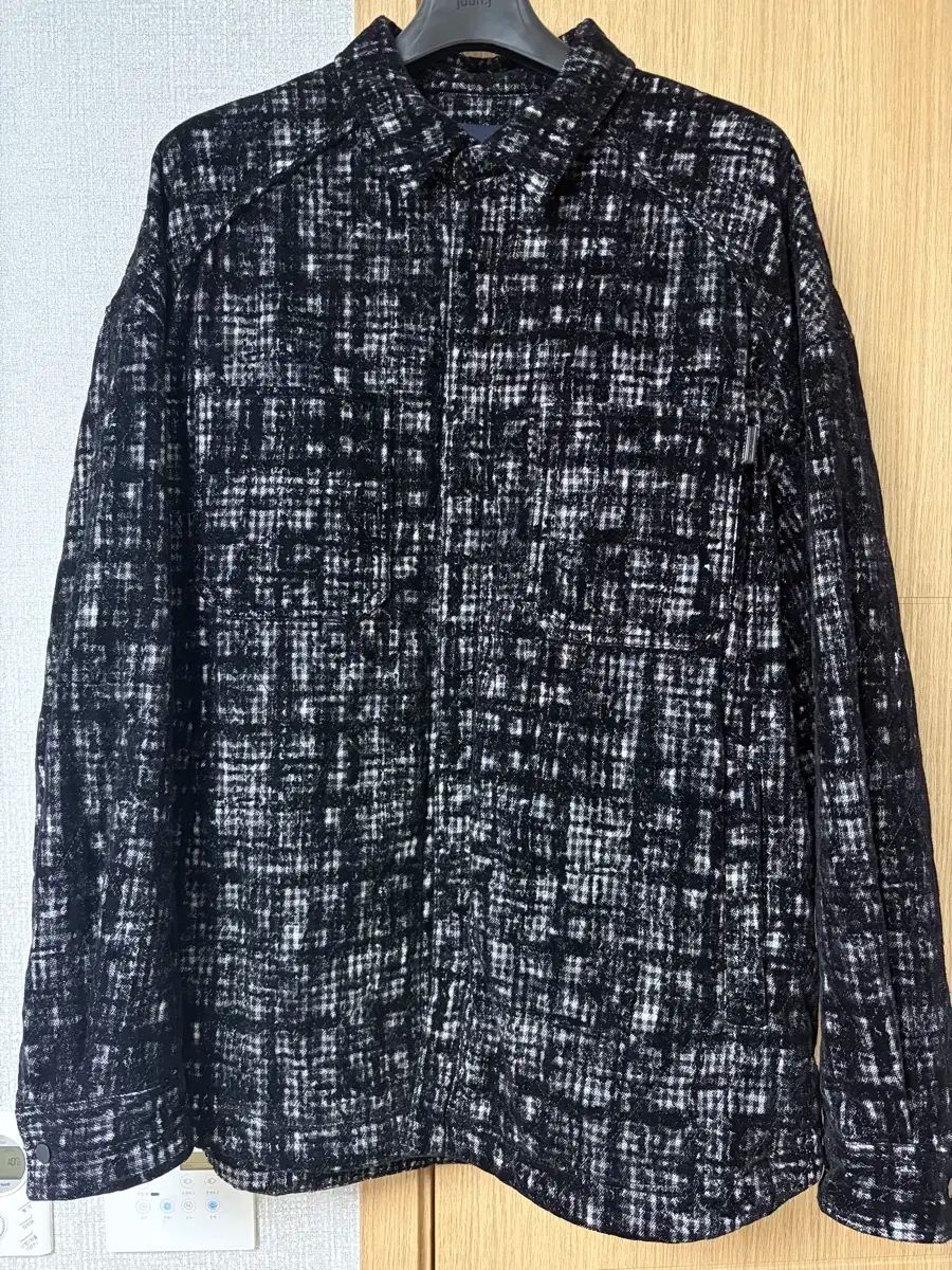 24fw Juun.J ジュンジェイ ツイード ブラック シャツ 48