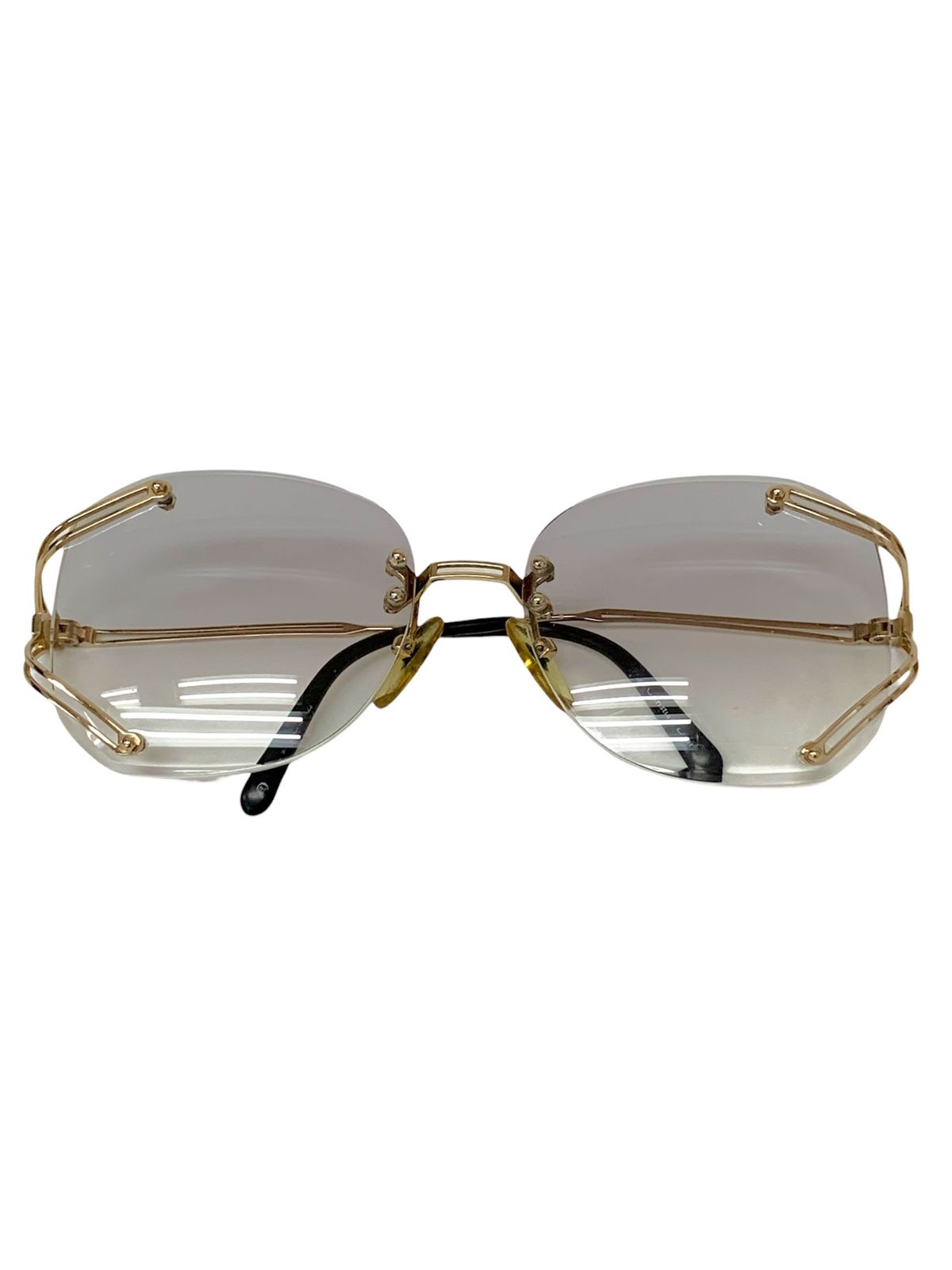 クリスチャンディオール メガネ ゴールド メタルフレーム リムレス ボストン ITP8TZFMX22S