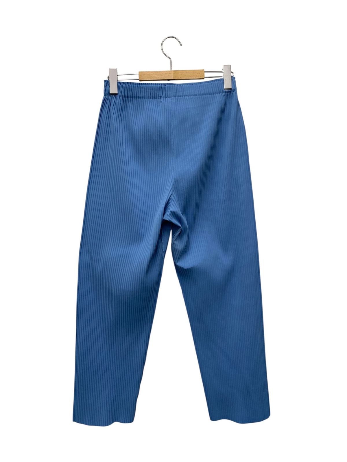 meイッセイミヤケ ファインニット MI22KF531 ブルー プリーツ ITN77B3X8F1S