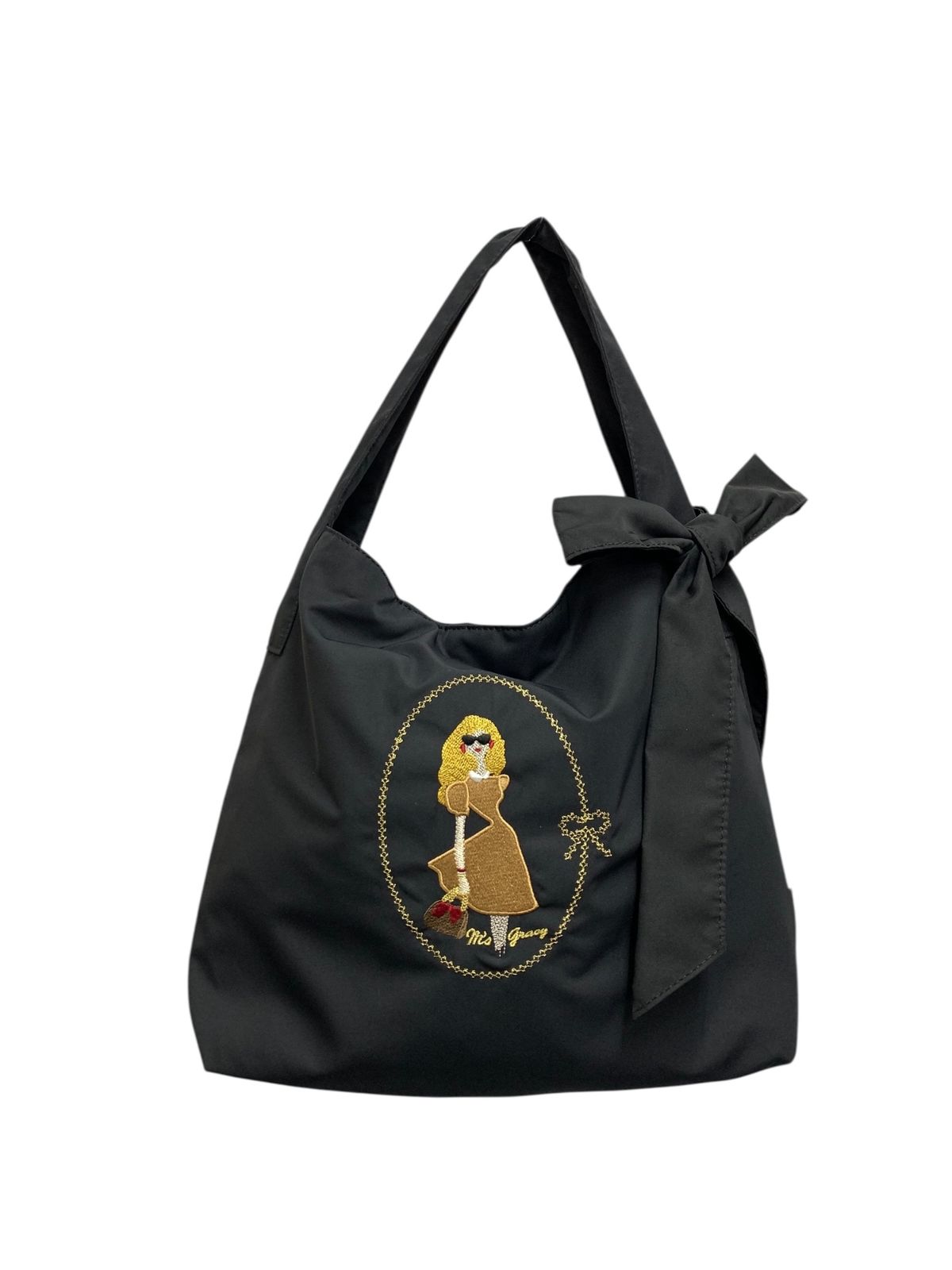 エムズグレイシー 594308 バッグ ブラック 女性 刺繍 ITSAP7FWBV7C