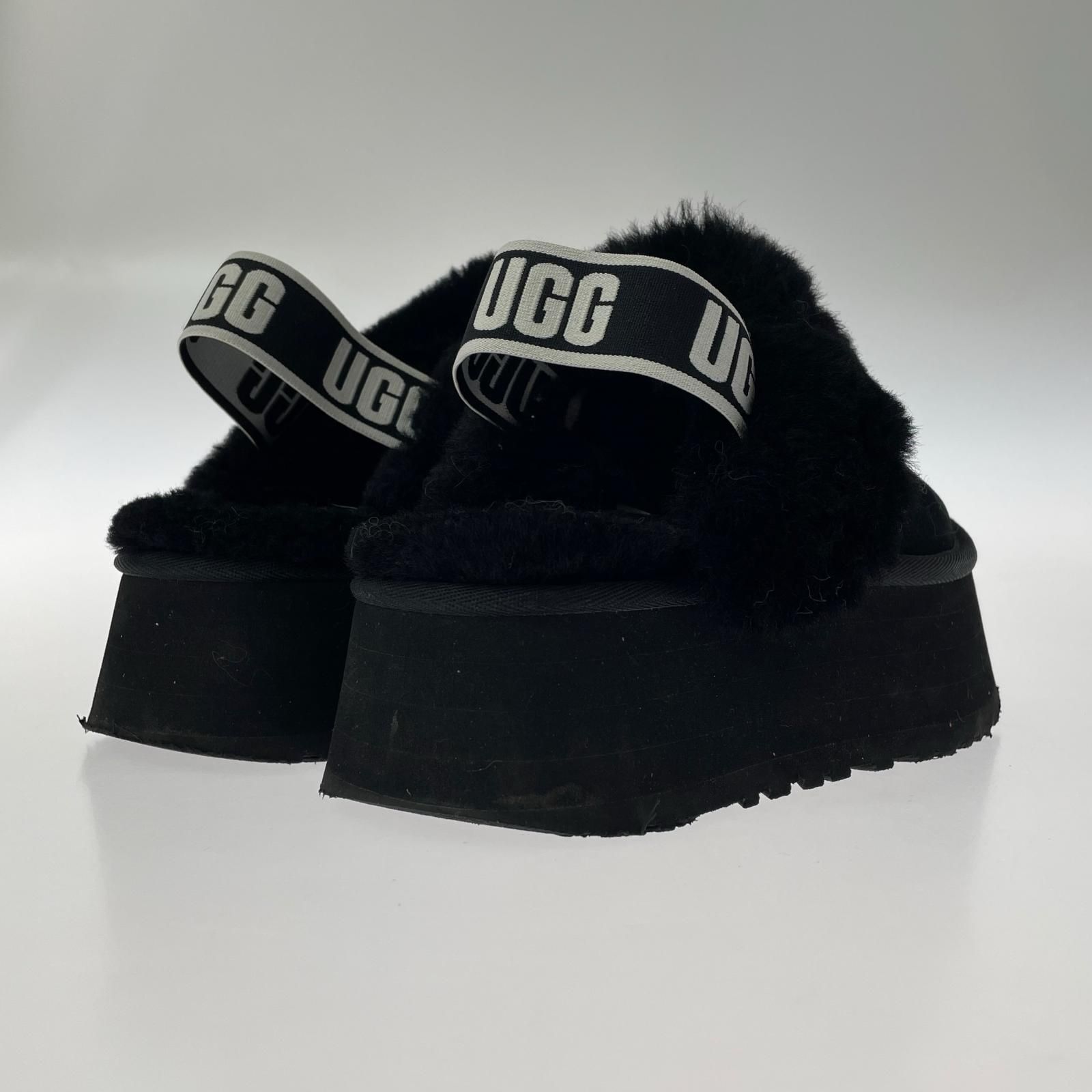 UGG アグ ファンケット 厚底サンダル size 24 ブラック