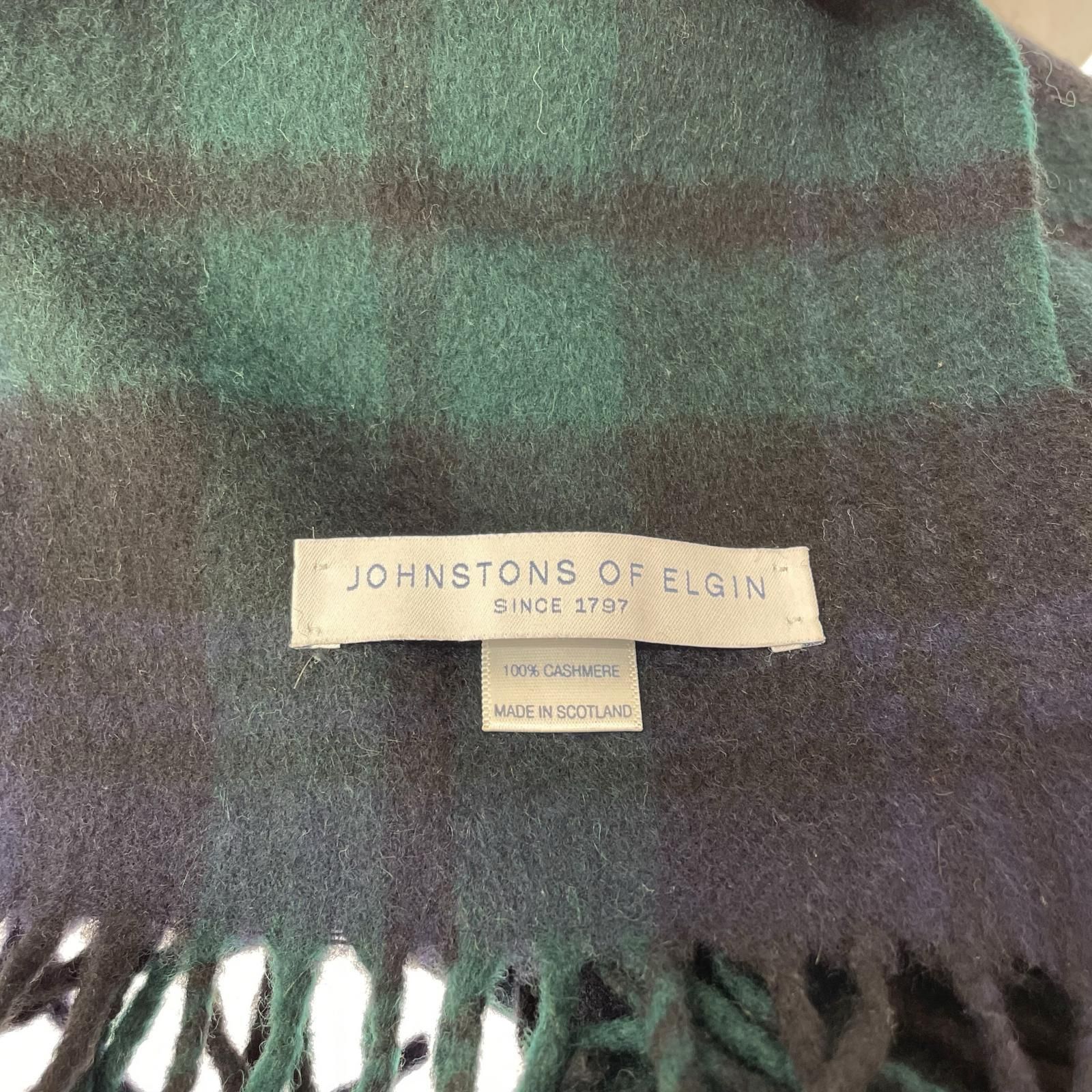 Johnstons of Elgin ジョンストンズオブエルガン チェック柄 カシミヤ