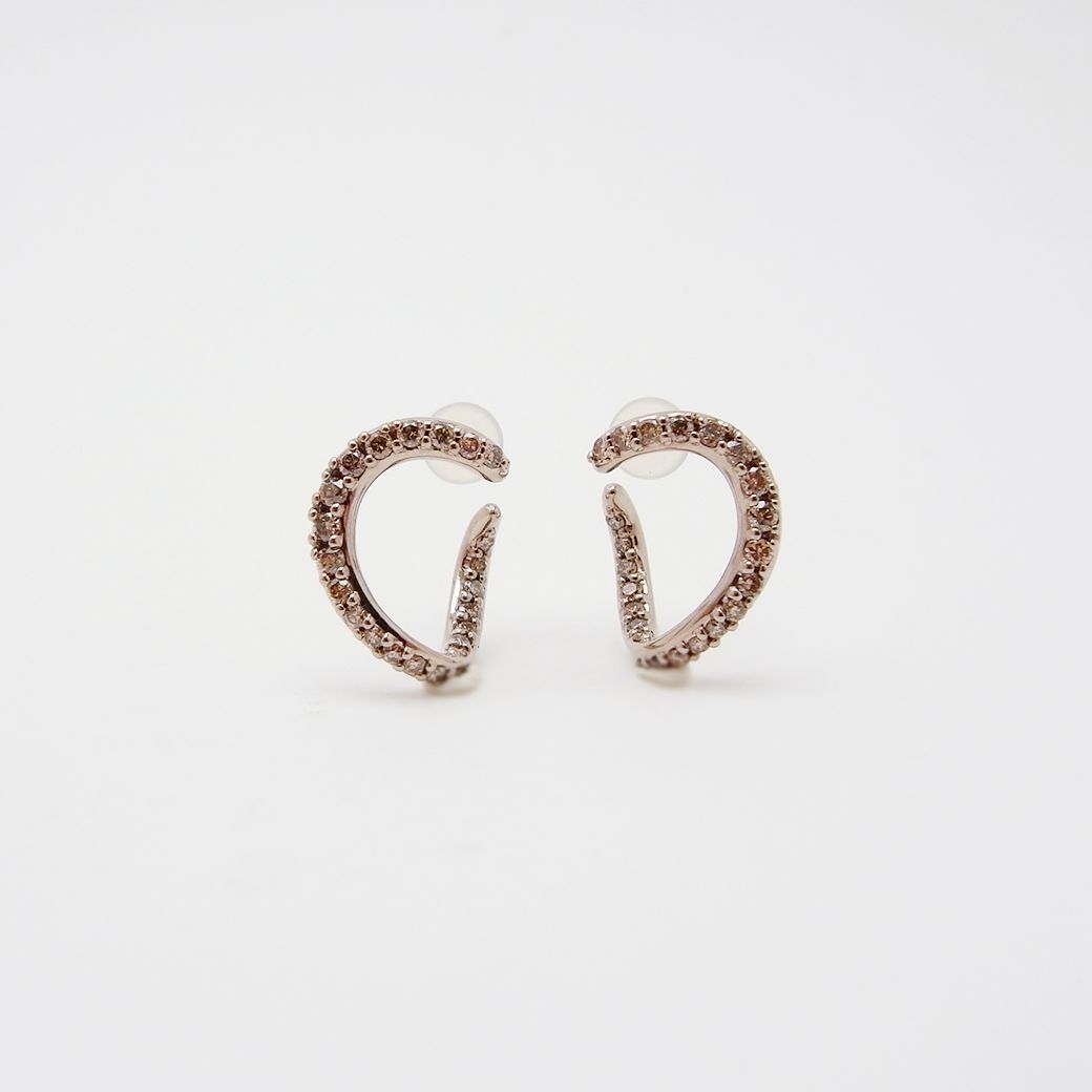 カシケイ　Kashikey マーシネス　ピアス　K18BG BD1.10ct カシケイKashikey マーシネスピアスK18BG BD1.10ct