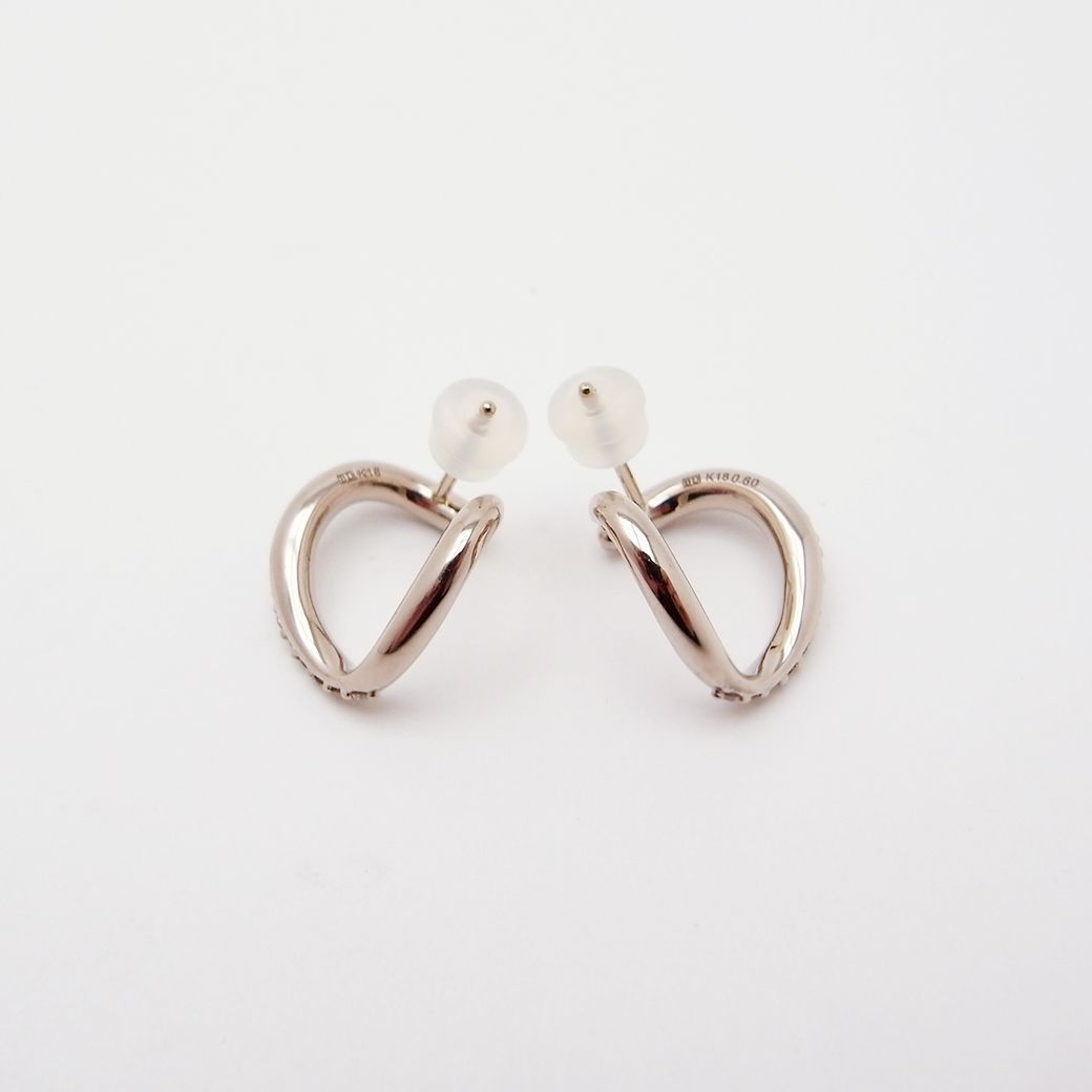 カシケイ マーシネス ピアス ブラウンダイヤモンド 0.60ct K18BG 新品