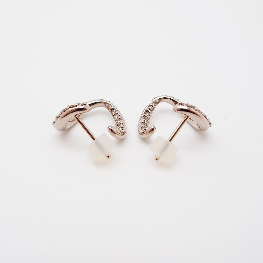 カシケイ マーシネス ピアス ブラウンダイヤモンド 0.60ct K18BG 新品