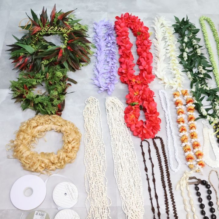 フラダンス 小物 小道具 まとめ売り 全70点 セット グリーン系 緑  