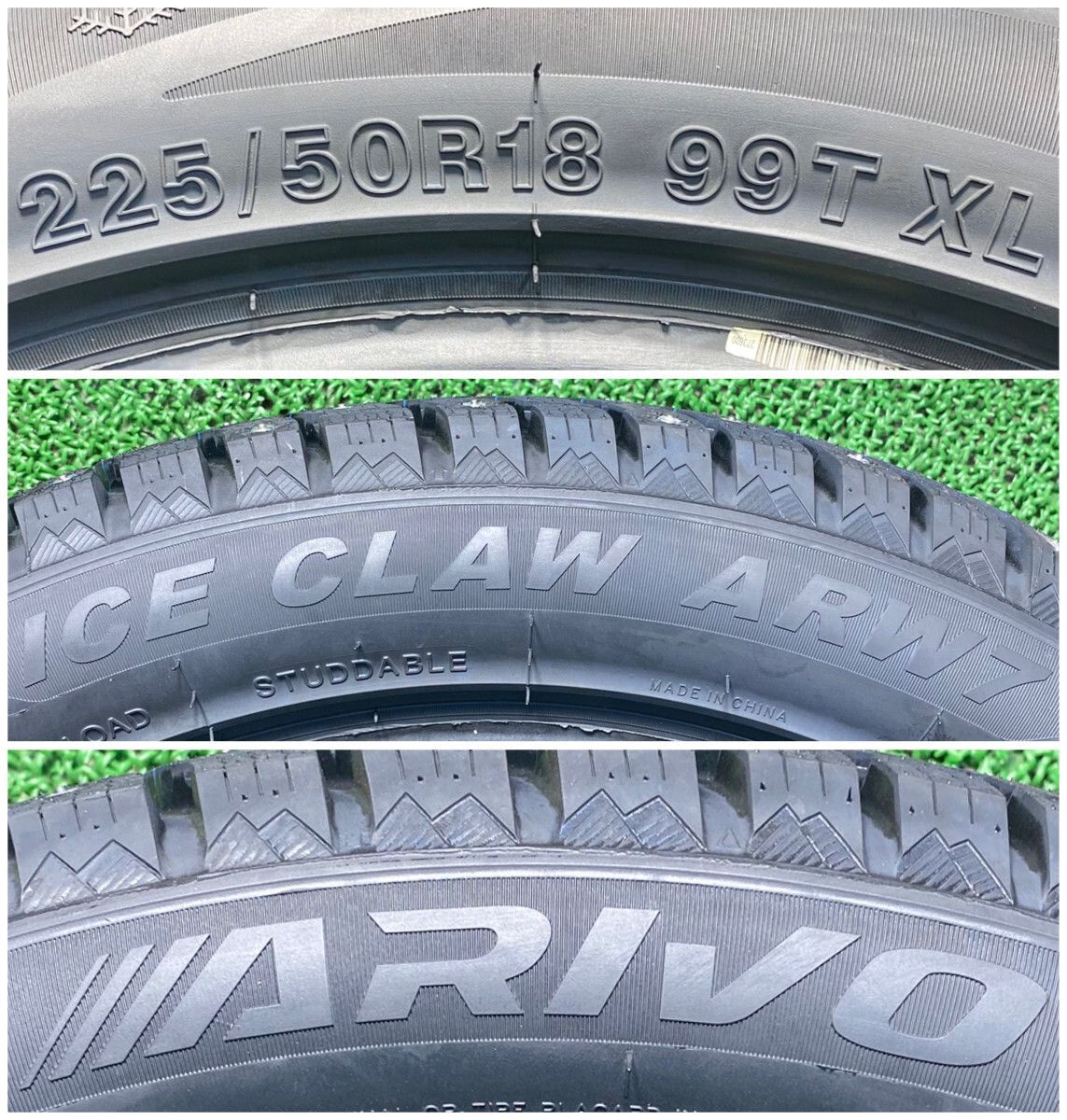  225 50 R 18 99 T XL ARIVO ARW 7 スパイクタイヤ 4本セット 製 本州 四国 九州 冬タイヤ 18インチ スタッドレス