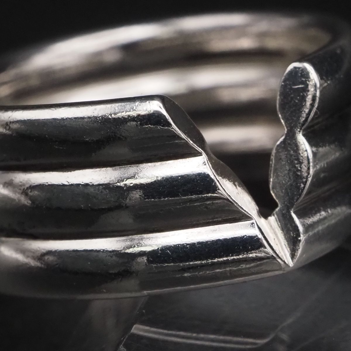 H758 ヴィンテージ 925S刻印 リング デザイン シルバー 指輪 12-13号