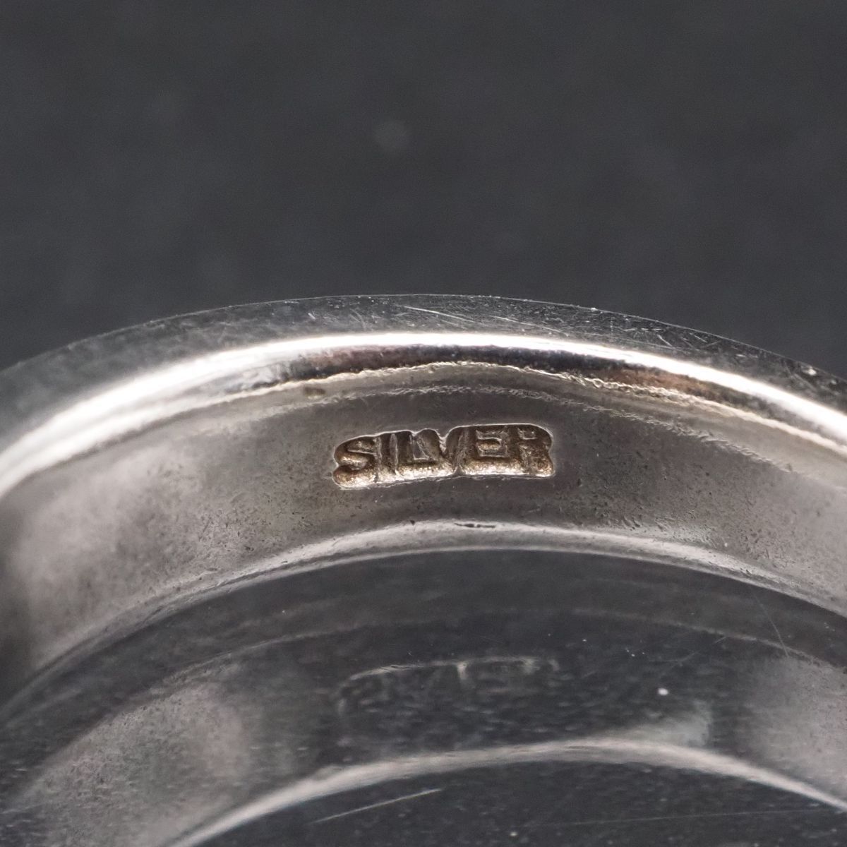 silver刻印 H734 ヴィンテージ SILVER刻印 リング 彫刻 デザイン シルバー 指輪 13