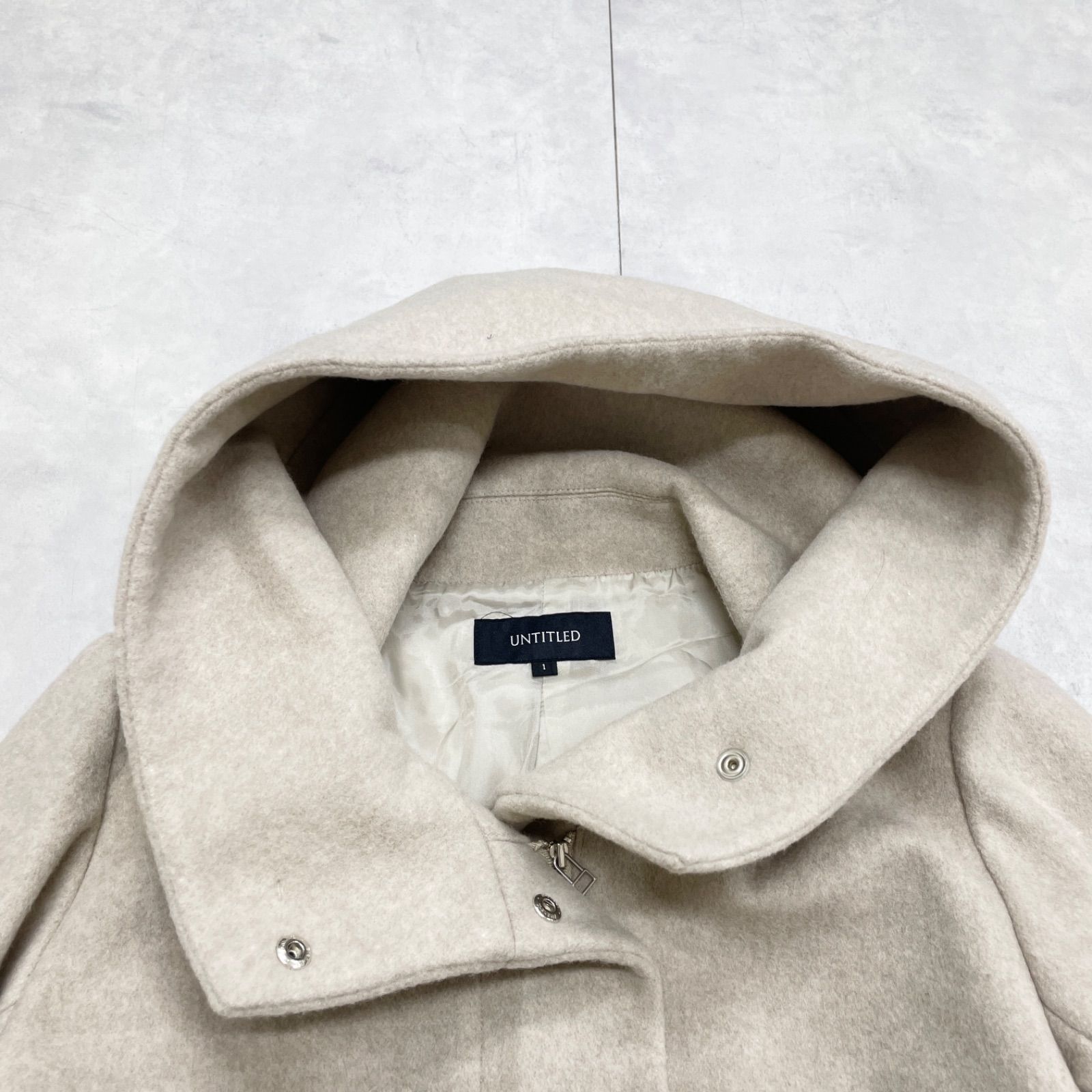 UNTITLED 2024AW 2WAYウールショートコート スーパー100'S 日本製2WAY