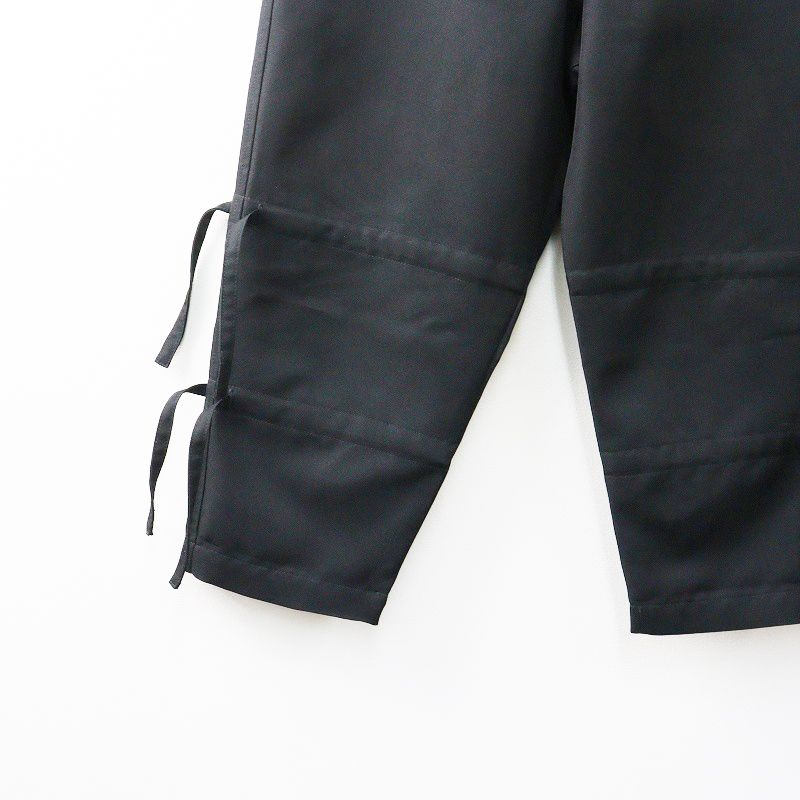 送料無料。 2025SS コムデギャルソンシャツ COMME des GARCONS SHIRT ドローコードパンツ S ブラック サルエル テーパード メンズ 2400014657968