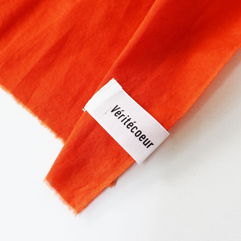 ヴェリテクール Veritecoeur 大判ストール＼オレンジ ショール