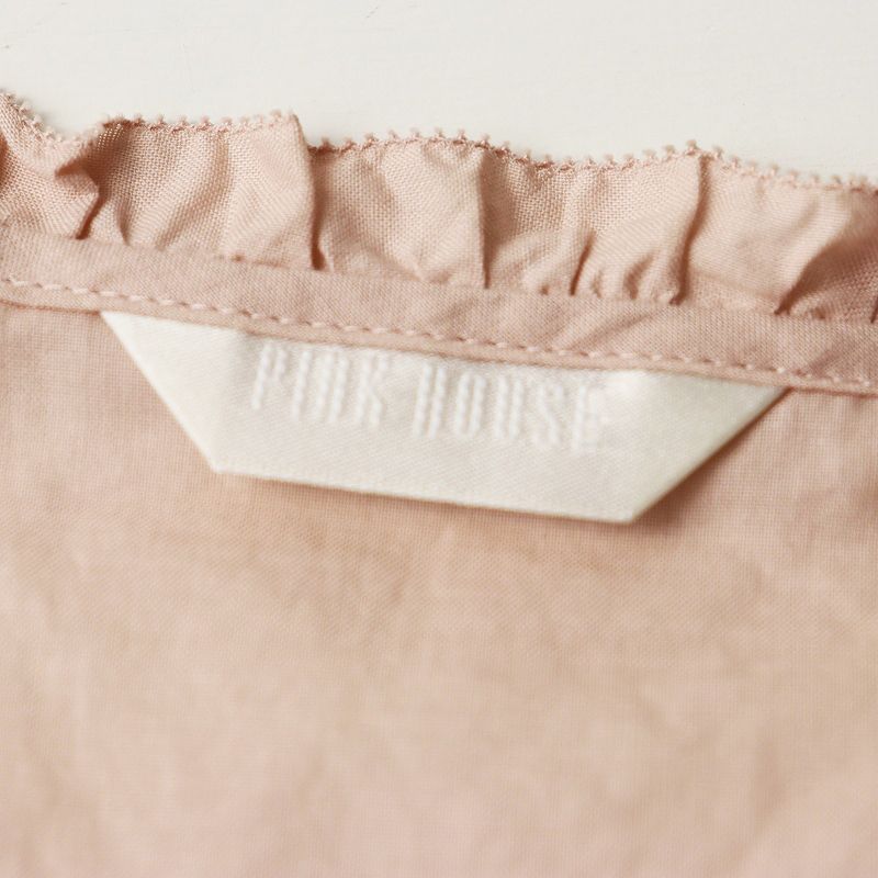 極美品 ピンクハウス PINK HOUSE ピコフリルローンノースリーブ