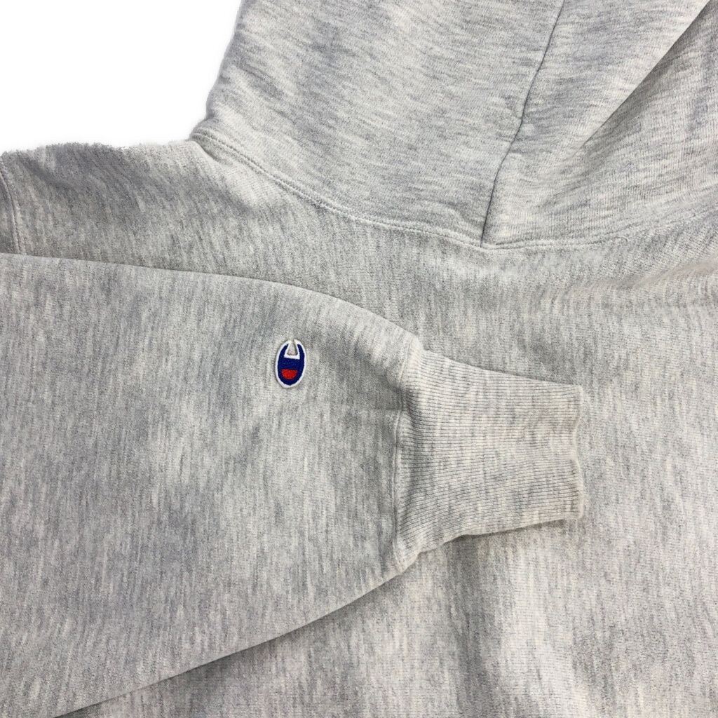 90年代 Champion チャンピオン REVERSE WEAVE リバースウィーブ スウェットパーカー カレッジ グレー(メンズ L)中古 古着 V6029 90年代 Champion チャンピオン REVERSE WEAVE リバースウィーブ