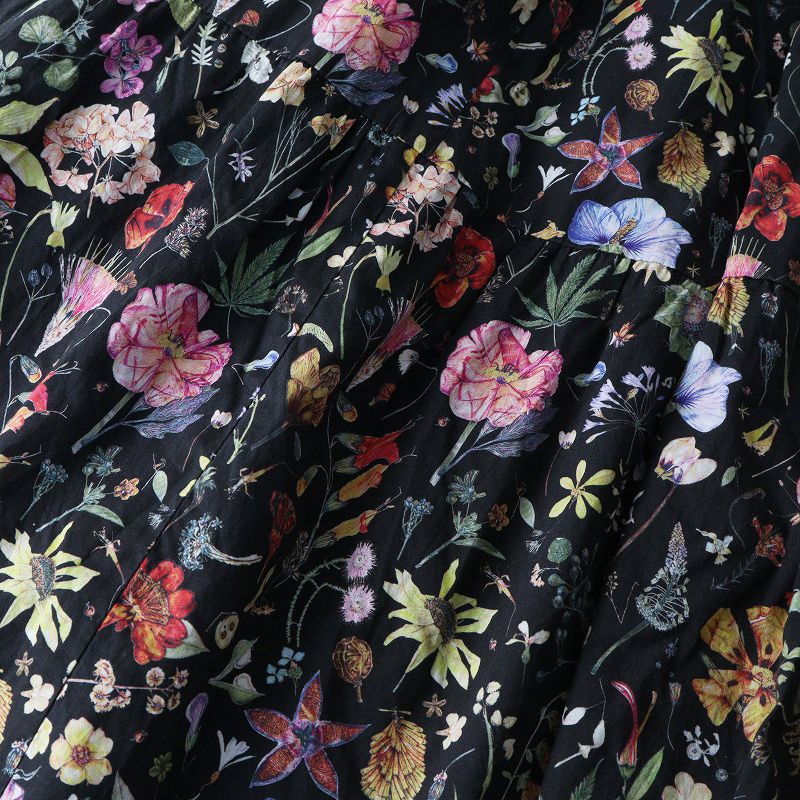 フラワープリント ノースリーブ