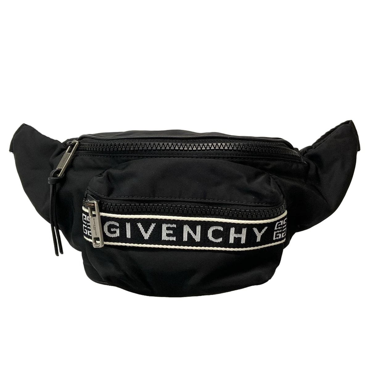 GIVENCHY ジバンシー ウエストポーチ 4Gバムバッグ 黒×白