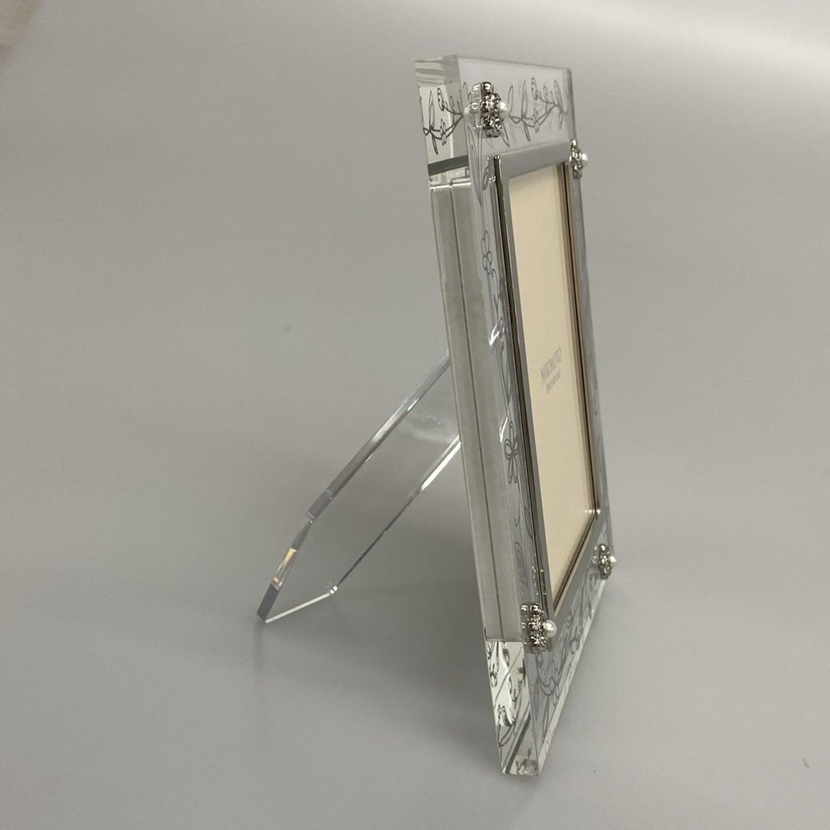 MIKIMOTO  シルバーフォトフレーム 新品未使用 ミキモト mikimoto 銀製 パール付き写真立て フォト