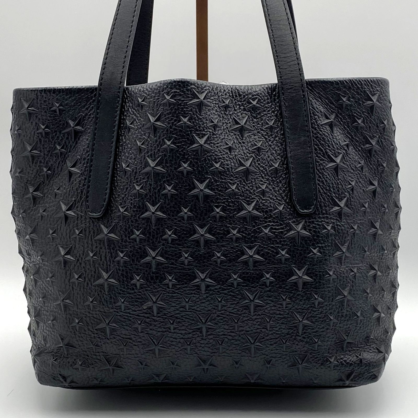 美品】ジミーチュウ トートバッグ ソフィアS スタースタッズ レザー