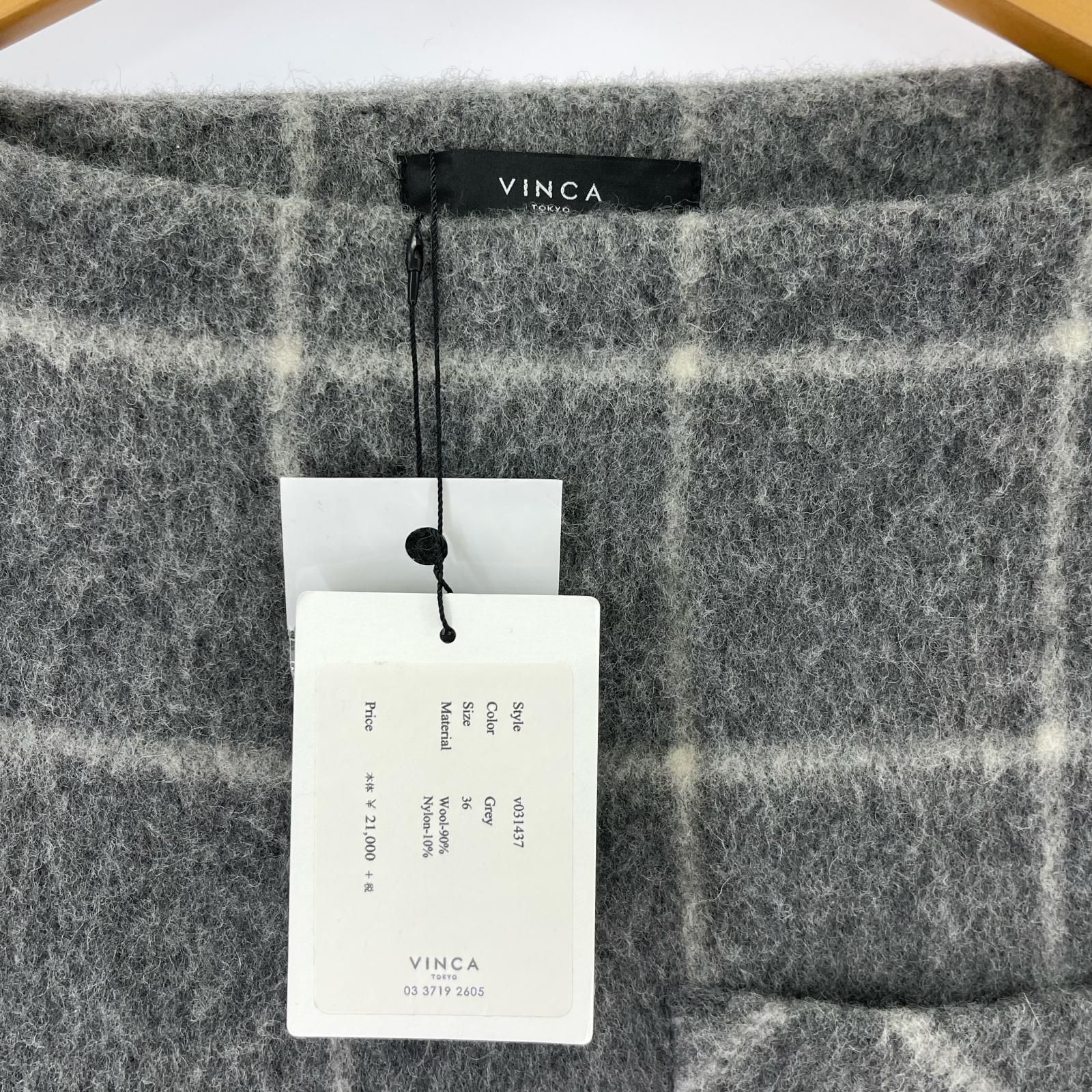 VINCA TOKYOヴィンカトーキョー チェックセットアップ size38 グレー